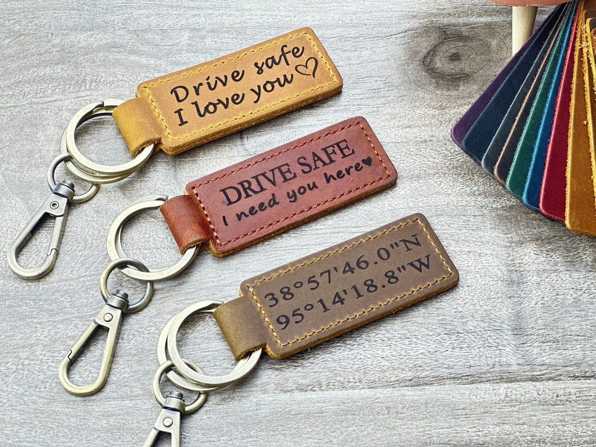 Personalized Leather Keychains