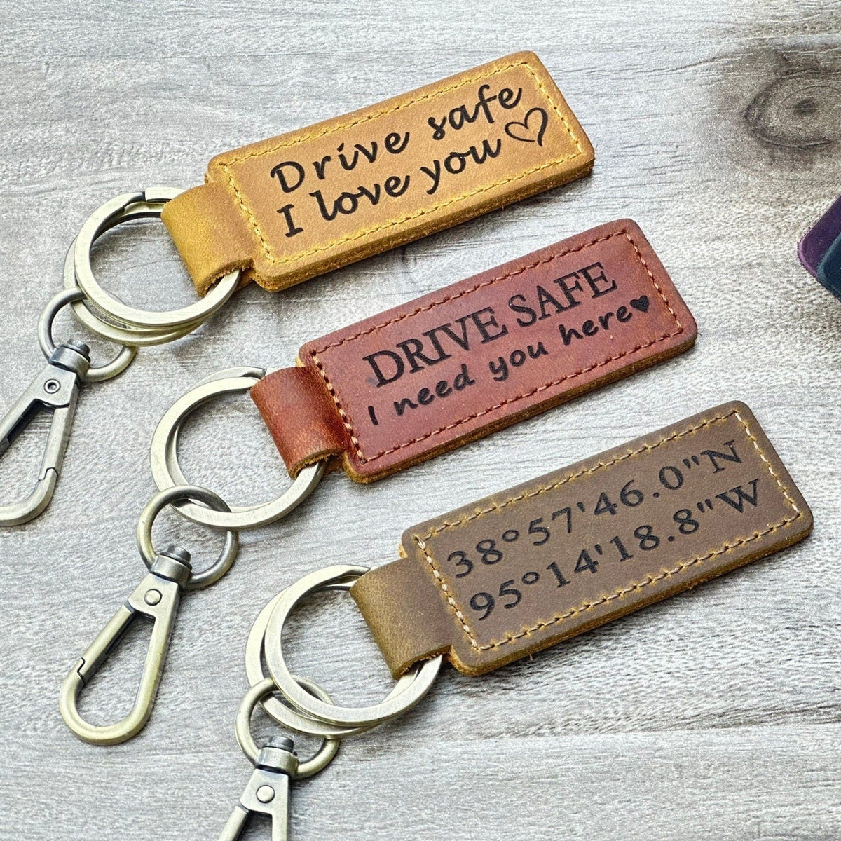 Coordinates Keychains