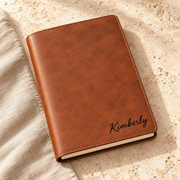 Personalized Leather Journal - Brown