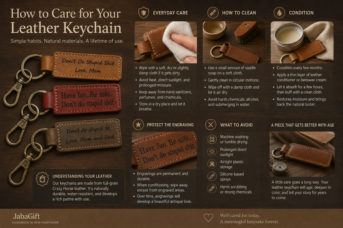 How to Care for Your Leather Keychain