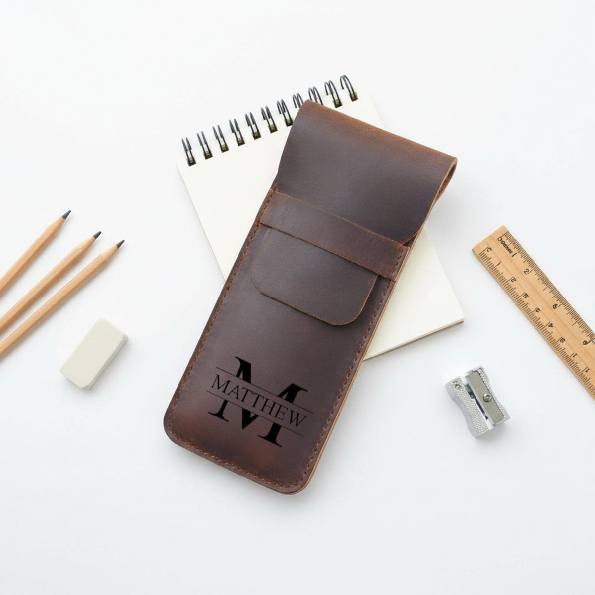 Personalized Leather Pencil Cases
