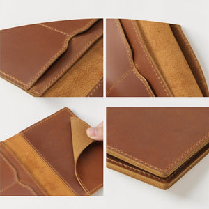 Personalized Genuine Leather Passport Holder – Engraved RFID Travel Cover