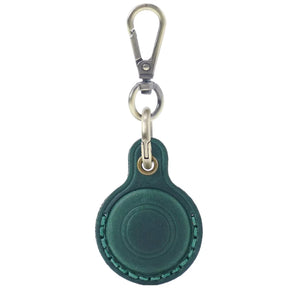Genuine Leather AirTag Keychain – Full-Grain Air Tag Holder Case