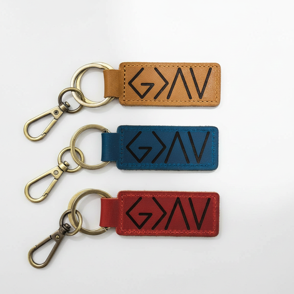 God is Greater Than the Highs and Lows Keychain