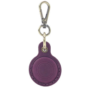 Genuine Leather AirTag Keychain – Full-Grain Air Tag Holder Case