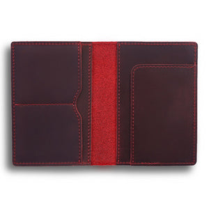 Personalized Genuine Leather Passport Holder – Engraved RFID Travel Cover