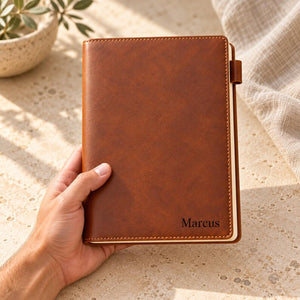 Personalized Leather Journal detail