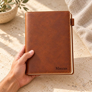 Personalized Leather Journal detail