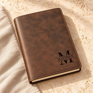 Personalized Leather Journal - Coffee