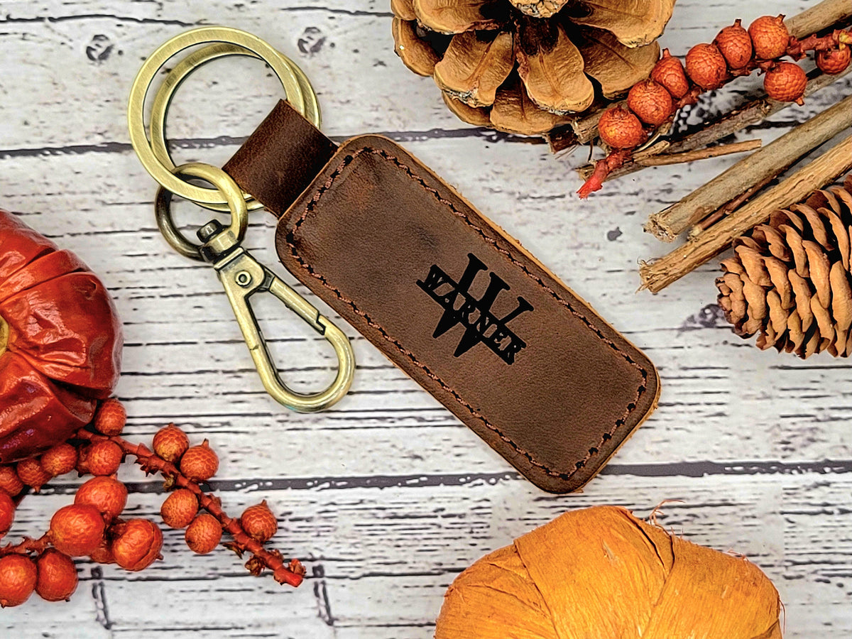 Personalized Leather Backpack Tag - Custom Name