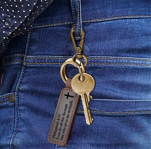 Custom Keychain, Custom Name Keychain, Leather Keychain, Personalized Keychain, Custom Key Ring, Key Chain for Men ,Gift for Him