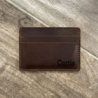 Slim Leather Wallet, DATE NIGHT, Personalized Bifold Wallet, Handmade Wallet for Men, Mens birthday gift, Monogram Mens wallet