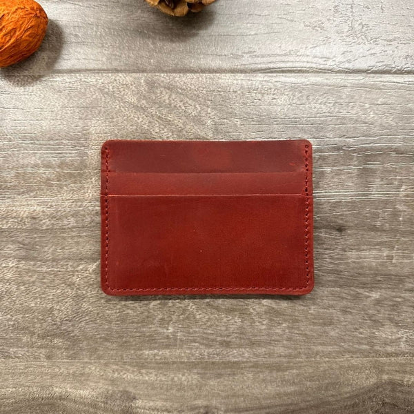 Minimalist Leather Wallet, Mens Wallet, Personalized Slim Front Pocket Wallet, Mens Card holder, Distressed Leather Cardholder, Perfect Gift