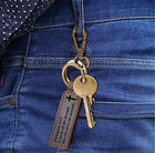 DAD KEYCHAIN, Personalized Dad Keychain, New Dad Gift, Engraved Dad Keychain, Fathers Day Keychain, First Fathers Day, GIFT for Dad, Fathers