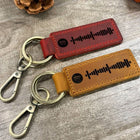 Scannable Song Keychain | Personalised Keyring | Music Code | Wedding Song | Custom Key chain | Engraved Code Keychain | Music Lover Gift