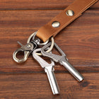 Leather Lanyard Personalized, Teacher Lanyard Leather Lanyard For Keys Personalized, Lanyard Keychain, Lanyard For ID Badge, Gift for Dad