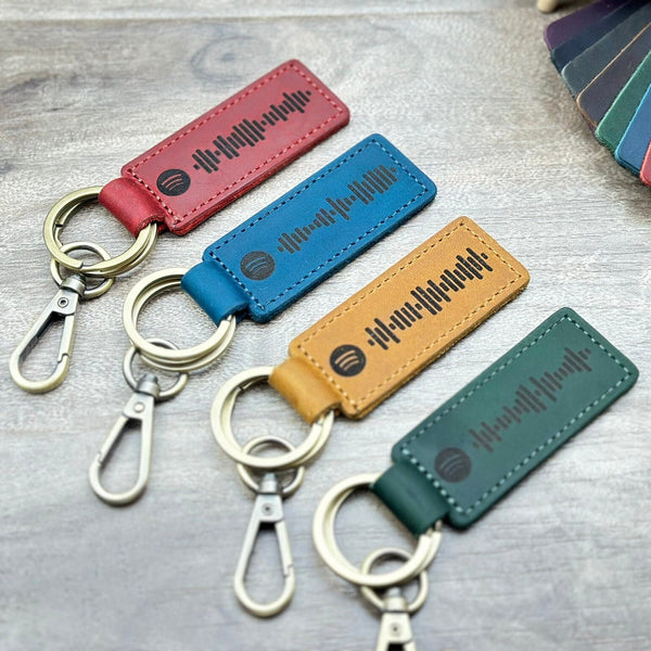 Custom SONG KEYCHAIN, Personalized Scannable Spotify Keychain, CHRISTMAS Gift, Anniversary Gift, Valentines Day Gift, Husband Birthday Gift