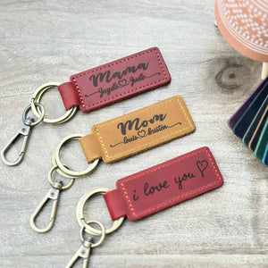 Engraved Leather Keychain for Men,Personalized GPS Keychain,Leather Keyring,Custom Leather Keychain,Monogrammed Leather Key Fob,Gift for Him