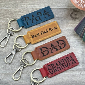 Personalized Coordinate Leather Keychain, Custom Latitude Longitude Engraved Key Fob, Anniversary Birthday Location Gift for Him