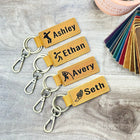 SOCCER KEYCHAIN, LEATHER Team Gifts, Senior Night Gift Keychain, Personalized Soccer Keychain,End of Season Keychain,Soccer Banquet Keychain