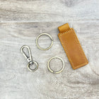 Custom Logo Leather Keychain - Personalized Business Branding Keychains - Unique Gift - Custom Your Logo Here Business Logo Key Fob