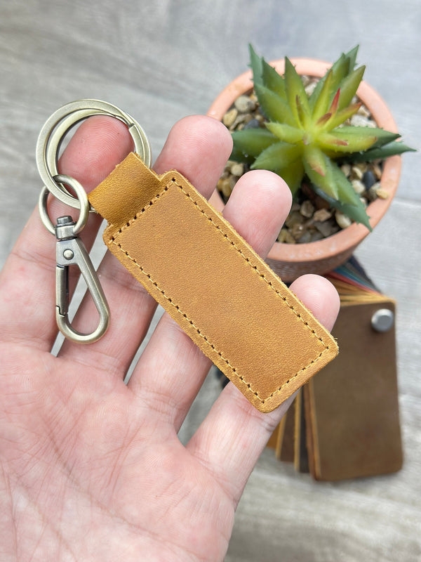 Custom Keychain, Custom Name Keychain, Leather Keychain, Personalized Keychain, Custom Key Ring, Key Chain for Men ,Gift for Him