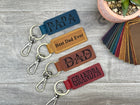 Personalized leather keychain, Custom Keychain, Leather Gift, Unique Gift, summer gifts, men gifts, coordinate keychain, wife gift, dad gift