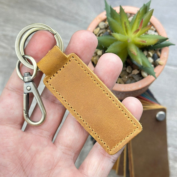 Personalized Coordinate Leather Keychain, Custom Latitude Longitude Engraved Key Fob, Anniversary Birthday Location Gift for Him