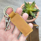 Custom Engraved Dad Leather Keychain | Personalized Father Keyring | Gift for Dad from Kids