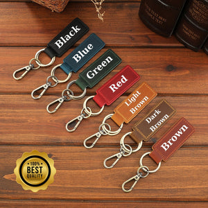 Custom Text or Logo Keychain, Leather Keychain, Funny Hotel Gift, Custom Tag, Name Party Birthday, Bulk Personalized Key Fob