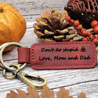 Custom Leather Keychain, Gifts Under 10, BIRTHDAY GIFT, Gift for Her, Mens Gift, Gifts Under 20, Gift for Dad, Gift for women