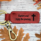 Custom Leather Keychain, Gifts Under 10, BIRTHDAY GIFT, Gift for Her, Mens Gift, Gifts Under 20, Gift for Dad, Gift for women