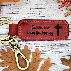 Custom Leather Keychain, Gifts Under 10, BIRTHDAY GIFT, Gift for Her, Mens Gift, Gifts Under 20, Gift for Dad, Gift for women