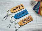 Employee Appreciation Gifts • Personalized Leather Keyrings • Corporate Christmas Party Favors for Staff & Coworkers