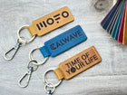 Employee Appreciation Gifts • Personalized Leather Keyrings • Corporate Christmas Party Favors for Staff & Coworkers