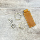 BULK CHRISTMAS Gifts for COWORKERS, Corporate Gifts for Employees with Logo, Employee Gifts, Coworker Gifts, Leather Keychain