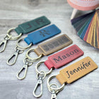 Genuine Leather Key Chain-Leather Keychain Wristlet-Personalized Key Fob-Cowgirl Car Key Wristlet-Western Key fob-Wrist Keychain