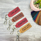 Personalized Leather Keychain, Coordinates Keychain, Where it All Began, 3 year Anniversary Gift, Mens gift, Mothers Day gift
