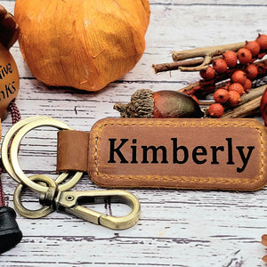 Personalized leather keychain, Custom Keychain, Leather Gift, Unique Gift, Leather keyring, mens gift, coordinate keychain, wife gift, dad