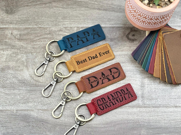 Engraved Leather Keychain for Men,Personalized GPS Keychain,Leather Keyring,Custom Leather Keychain,Monogrammed Leather Key Fob,Gift for Him