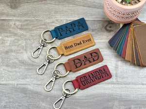 Personalized Leather Keepsake for Dad • Engraved Handmade Accessory