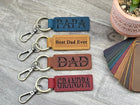 Personalized Dad Keychain, New Dad Gift, Engraved Dad Keychain, Fathers Day Keychain, Father Keychain