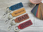 Personalized Dad Keychain, New Dad Gift, Engraved Dad Keychain, Fathers Day Keychain, Father Keychain