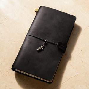 Personalized leather journal detail 9