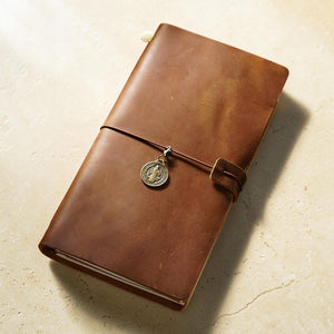 Personalized leather journal detail 10