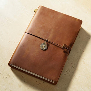 Personalized leather journal detail 13
